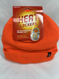 Heat Lockers Thermal Hat Orange Unisex M/L Warm Winter Toboggan Beanie Hunting