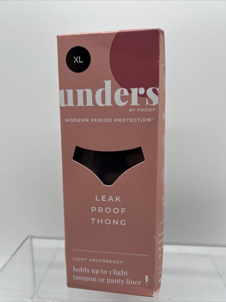 UNDERS. by PROOF Modern Period Protection Leak Proof Thong Light  Absorbency XL