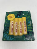 Burts Bees Jingle Balms Holiday Gift Kit Vitamin E Peppermint Let It Snow Jolly