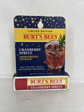 Burt's Bees Limited Edition Cranberry Spritz Moisturizing Lip Balm COMBINESHIP