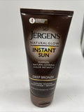 Jergens Natural Glow Instant Sun Sunless Tanning Moisturizer Bronzer Deep Bronze
