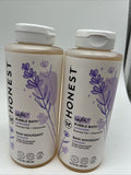(2) The Honest Company Foaming Bubble Bath Gentle for Baby Calming Lavender