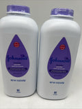 (2) Johnsons Baby Powder Calming Lavender & Chamomile Natural  Cornstarch 15oz