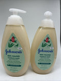 (2) Johnson's Skin. Nourish Moisture Baby Body Wash Hair Aloe Vitamin E 20.3oz