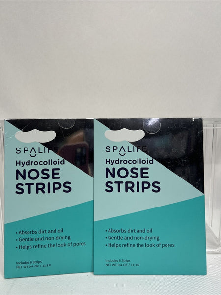 (2) SpaLife Hydrocolloid Nose Strips Pimple Patch Absorb Oil 6ct COMBINESHIP