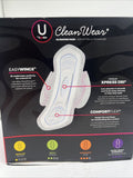 U by Kotex Clean Wear Ultra Thin Feminine Pads Wings Regular Absorbency 46ct