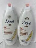 (2) Dove Soothing Care Body Wash Hydrate Calendula infused oils 22oz COMBINESHIP