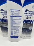 (3) Head & Shoulders Anti-Dandruff 2in 1 Shampoo Conditioner Full & Thick 12.5oz