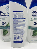 (3) Head & Shoulders 2in1 Dandruff   Shampoo/Conditioner, Tea Tree Oil 12.5 Oz