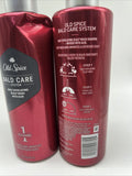 (2) Old Spice Bald Care System Daily Exfoliating Scalp Wash Shampoo Aloe 17.9oz