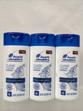 (3) Head Shoulders Classic Clean Daily Dandruff Shampoo 3 oz TSA TRAVEL