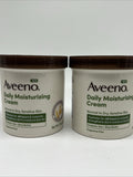 (2) Aveeno Daily Moisturizing Creme Fragrance Free Prebiotic Oat Lotion 15oz Jar
