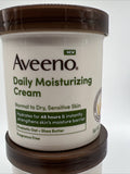 (2) Aveeno Daily Moisturizing Creme Fragrance Free Prebiotic Oat Lotion 15oz Jar