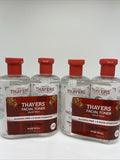 (4) Thayers Alcohol-free Facial Toner Rose Petal Witch Hazel brightening 12oz