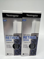 (2) Neutrogena Rapid Wrinkle Repair Retinol Serum Fragrance Free 30 Capsule