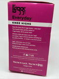 L'eggs Everyday Knee Highs Suntan Reinforced Toe 12 Pair Bonus Pack One Size