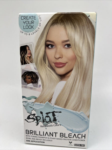 Splat Brilliant Bleach Kit w/ Toning Shampoo & Plant Based Protein Conditioner