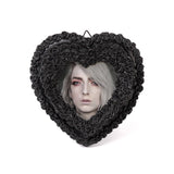 Alchemy Gothic SA21 Small Black Rose Heart Photo Frame Valentine’s Day Gift