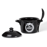 Alchemy Gothic China MRB4 So Hungry Bowl Lid & Spoon Set Oven Microwave Dragon