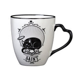 Alchemy Gothic CM4A Cat Saint/Sinner Double-sided Single Mug Coffee Tea 12oz