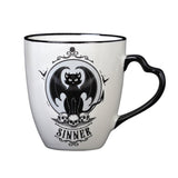 Alchemy Gothic CM4A Cat Saint/Sinner Double-sided Single Mug Coffee Tea 12oz