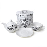 Alchemy Gothic ATS1 Witches Brew Tea 3 Pc Set Pot Cup Coffee China