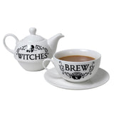 Alchemy Gothic ATS1 Witches Brew Tea 3 Pc Set Pot Cup Coffee China