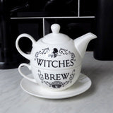 Alchemy Gothic ATS1 Witches Brew Tea 3 Pc Set Pot Cup Coffee China