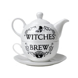 Alchemy Gothic ATS1 Witches Brew Tea 3 Pc Set Pot Cup Coffee China