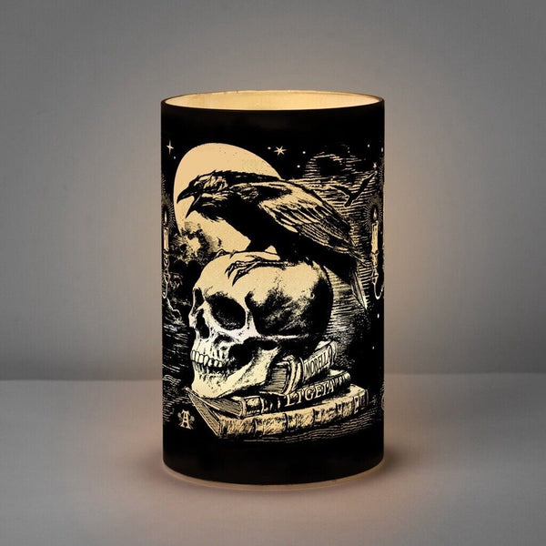 Alchemy Gothic LED6 Poe’s Raven Lantern The Vault Vanity Battery LED Candle