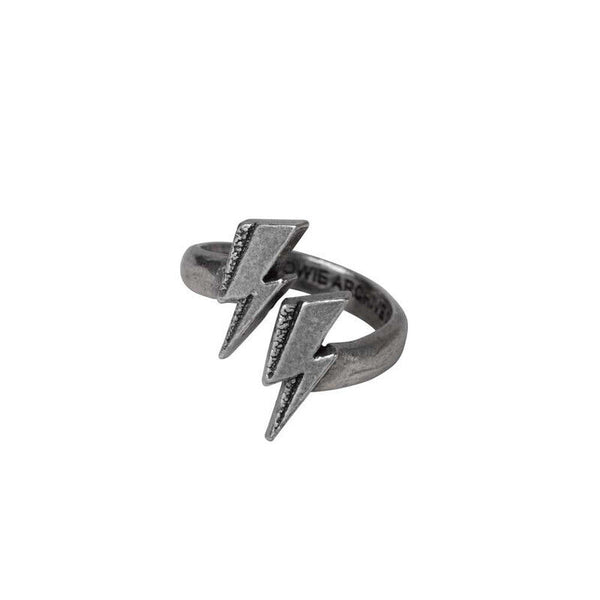 Alchemy Gothic PR52 - David Bowie: Flash Ring Rocks Wrap Finger Rockstar Band