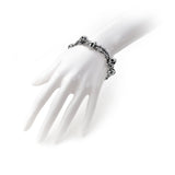 Alchemy Gothic A103 No Man's Land Bracelet Barb Wire Skulls L or S