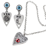 Valentine Day Gift Set Alchemy Gothic P860 Petit Ouija Necklace & E396 Earrings