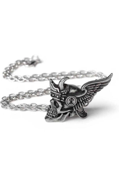Alchemy Gothic P957 Journey to Valhalla Necklace Pendant Viking Skull Norse Engl