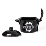 Alchemy Gothic MRB5 A Bite to Eat Bowl Lid Spoon China Oven Microwave Dishwasher