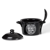 Alchemy Gothic MRB6 Witches Secret Recipe Bowl Lid & Spoon China Oven Microwave