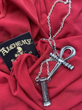 Alchemy Gothic P221  Ankh of the Dead Pendant Necklace IN HAND