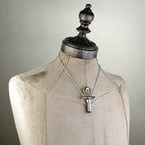Alchemy Gothic P221  Ankh of the Dead Pendant Necklace IN HAND