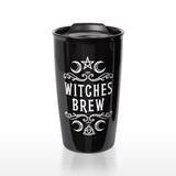 Alchemy Gothic MRDWM1 Crescent Witches Brew Double Walled Mug Black Coffee Tea