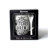Crescent Witches Brew Alchemy Gothic ALMUG16 Cup & Spoon Coffee Mug Tea White