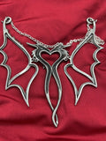 Alchemy Of England P892 - Dragon Consort Necklace Gothic Pendant Wings IN HAND