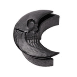 Alchemy Gothic V104B Skull Moon Box Matte Black Crescent Pill Jewelry Trinket
