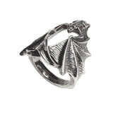 Alchemy Gothic R216 Stealth Ring England Bat Wing Goth 🦇