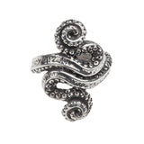 Alchemy Gothic R221 - Kraken Ring England polished Pewter Tentacles Serpant