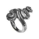 Alchemy Gothic R221 - Kraken Ring England polished Pewter Tentacles Serpant