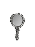 Alchemy Gothic V82 Bat & Moon Hand Mirror Antiqued Silver Resin Vampire Gift