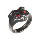 Alchemy Gothic R224 Bastet Goddess Ring Cat Goddess Red Eyes England IN HAND ❤️