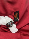 Alchemy Gothic R224 Bastet Goddess Ring Cat Goddess Red Eyes England IN HAND ❤️