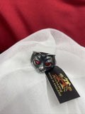 Alchemy Gothic R224 Bastet Goddess Ring Cat Goddess Red Eyes England IN HAND ❤️