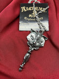 Alchemy England P889 Sacred Cat Vanitas Pendant Necklace Gothic Mirror IN HAND